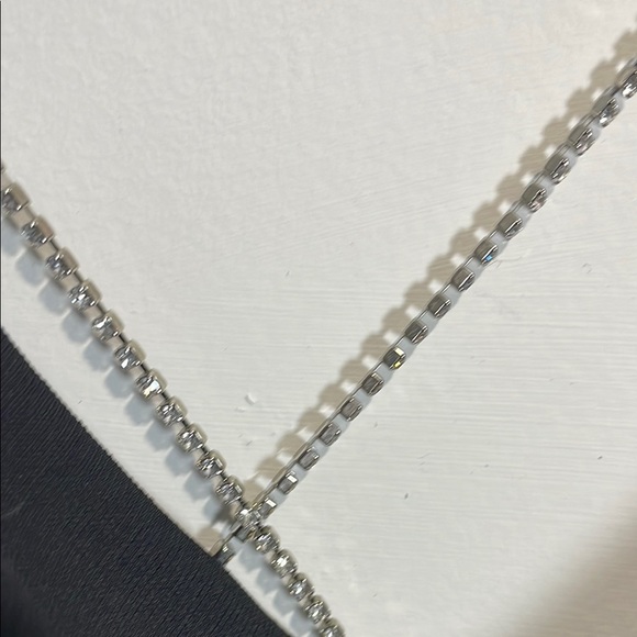 Vintage Black Sleeveless Crystal Spaghetti Strap Slip Dress - Picture 5 of 9